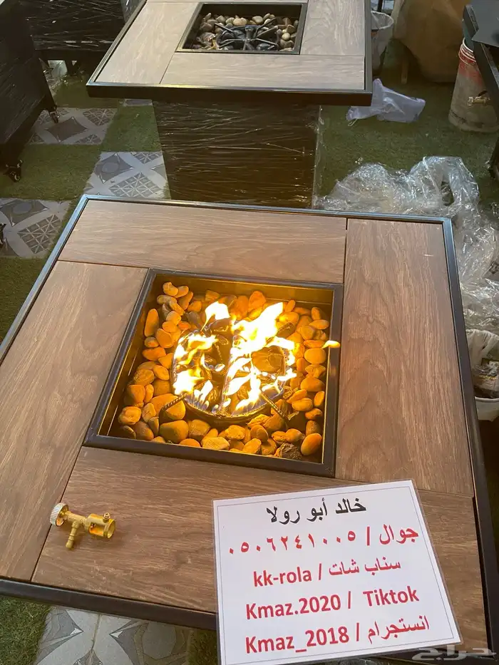 طاولات تدفئه ومناقل تعمل على الحطب والغاز للحدائق 21