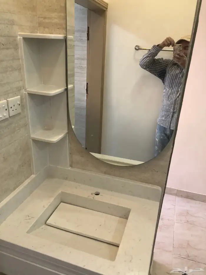 مغاسل رخام طبيعي وصناعة ومطبخ وطولات الانجاز 3ايام 12