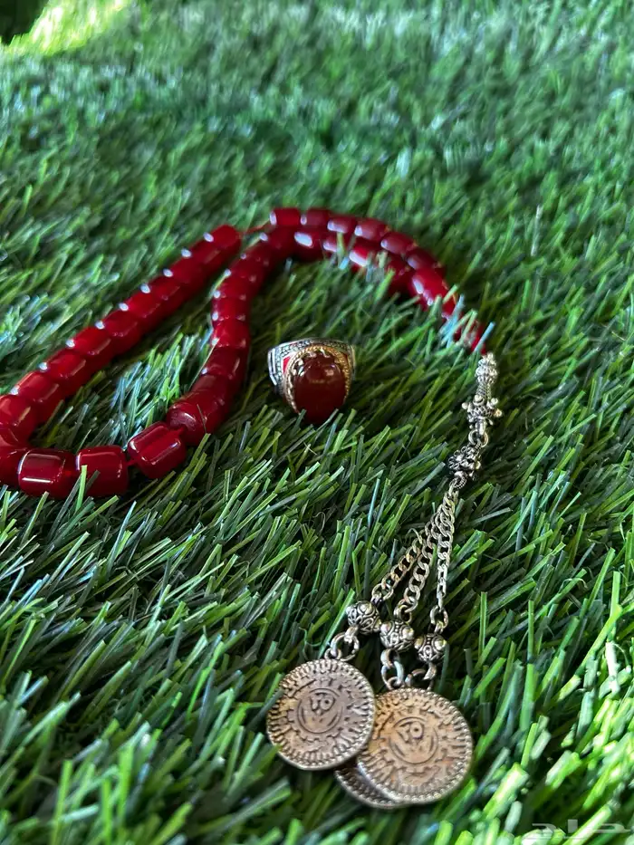 مسباح مسكي الماني سبحه فضه خواتم سبح احجار كريمة أكسوارا 0