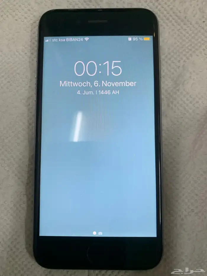 ايفون 6s 16GB بطارية 100 زر الاصبع خربان 0