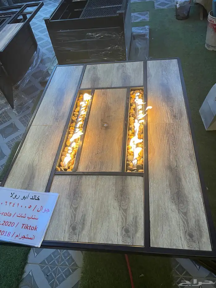 طاولات تدفئه ومناقل تعمل على الحطب والغاز للحدائق 13