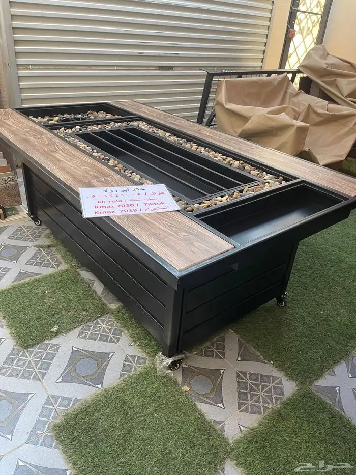 طاولات تدفئه ومناقل تعمل على الحطب والغاز للحدائق 9