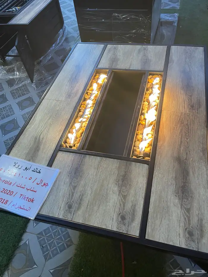 طاولات تدفئه ومناقل تعمل على الحطب والغاز للحدائق 14