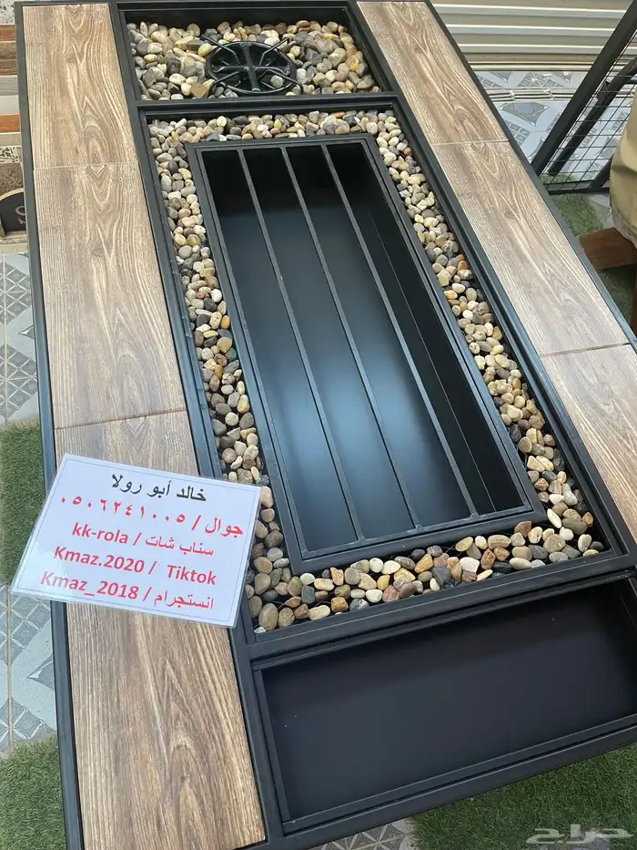 طاولات تدفئه ومناقل تعمل على الحطب والغاز للحدائق 10