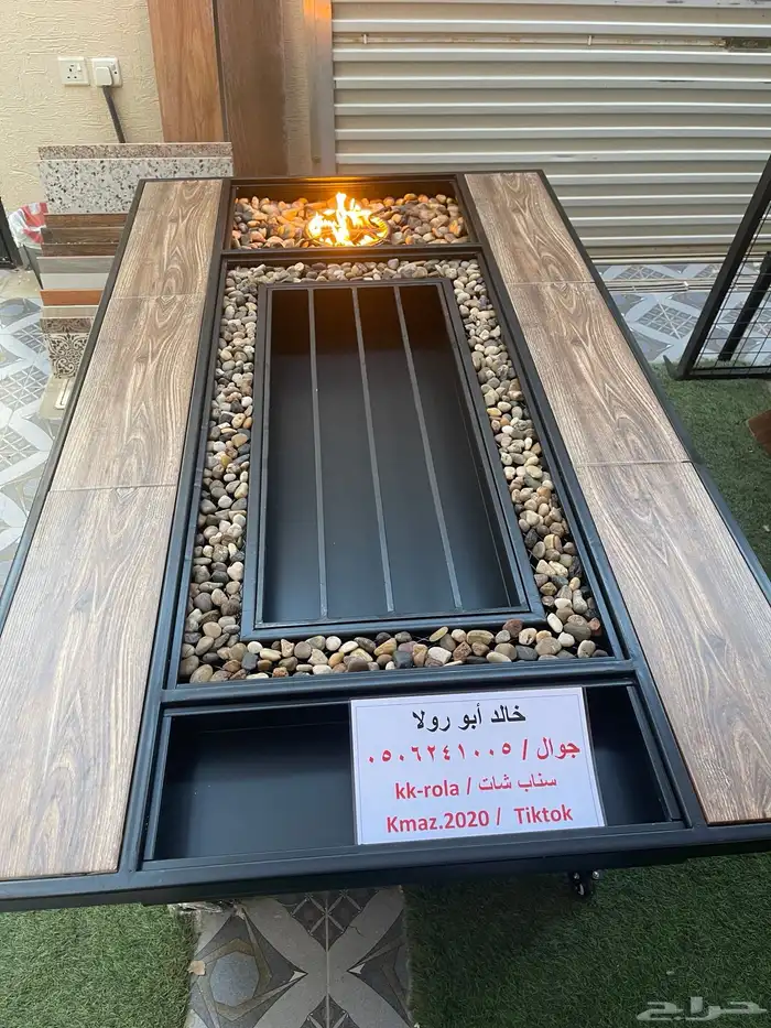 طاولات تدفئه ومناقل تعمل على الحطب والغاز للحدائق 7