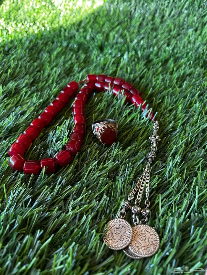 مسباح مسكي الماني سبحه فضه خواتم سبح احجار كريمة أكسوارا 5