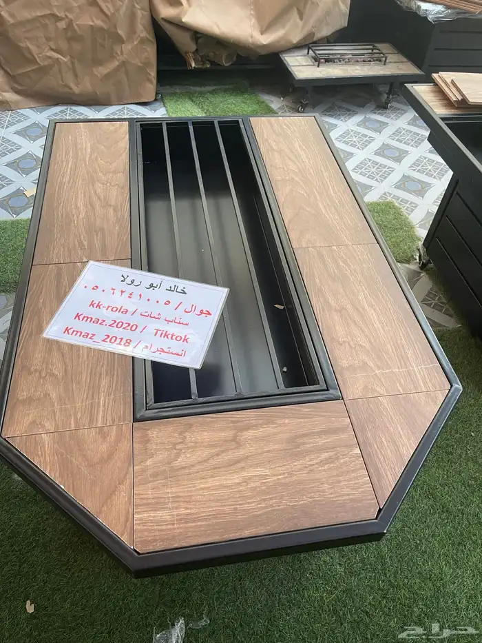 طاولات تدفئه ومناقل تعمل على الحطب والغاز للحدائق 3