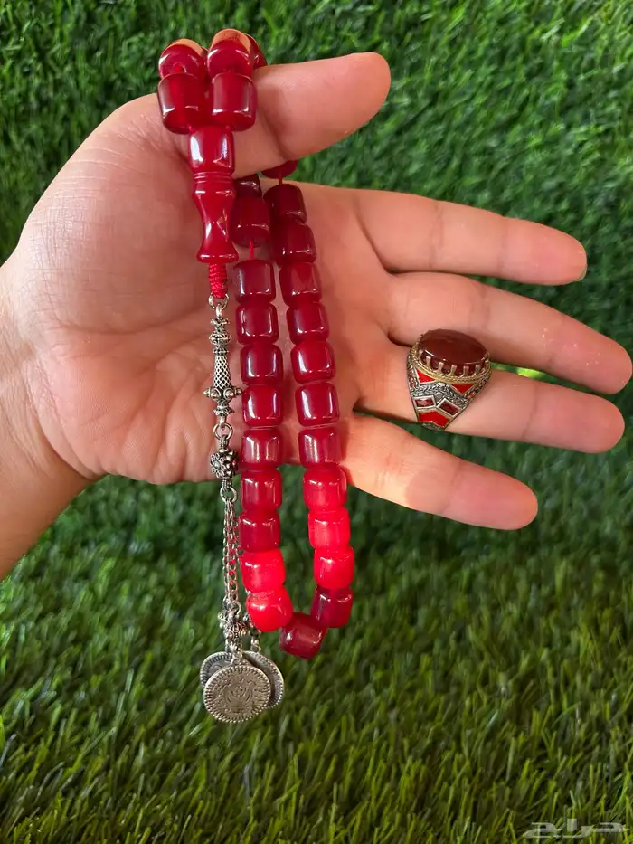 مسباح مسكي الماني سبحه فضه خواتم سبح احجار كريمة أكسوارا 4