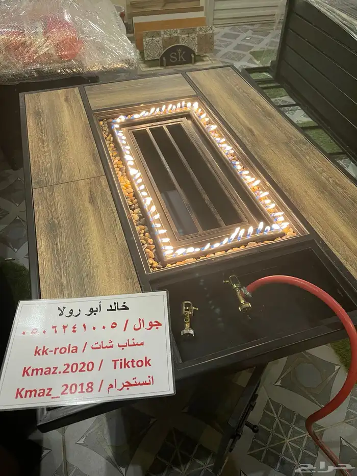 طاولات تدفئه ومناقل تعمل على الحطب والغاز للحدائق 15