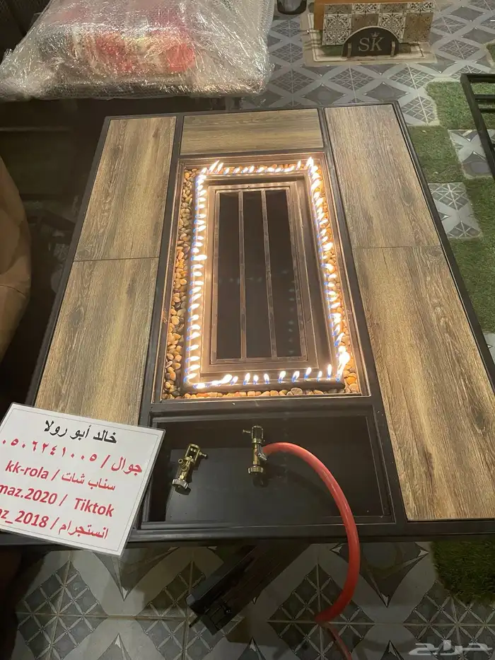 طاولات تدفئه ومناقل تعمل على الحطب والغاز للحدائق 12