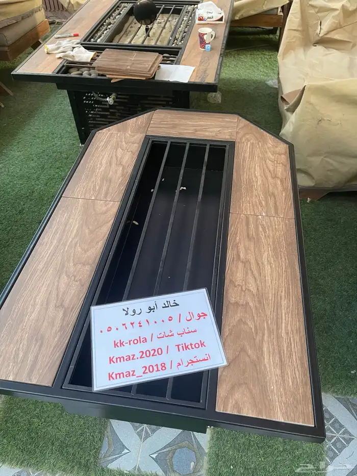 طاولات تدفئه ومناقل تعمل على الحطب والغاز للحدائق 4