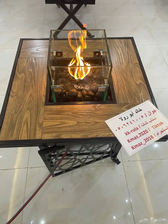 طاولات تدفئه ومناقل تعمل على الحطب والغاز للحدائق 31