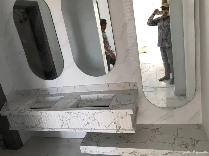 مغاسل رخام طبيعي وصناعة ومطبخ وطولات الانجاز 3ايام 18
