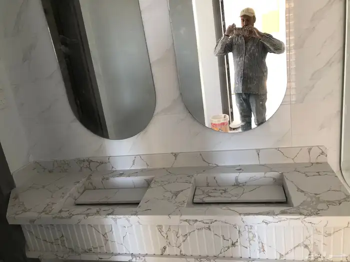 مغاسل رخام طبيعي وصناعة ومطبخ وطولات الانجاز 3ايام 17