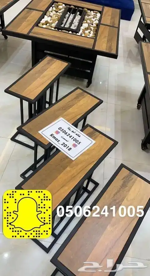 طاولات تدفئه ومناقل تعمل على الحطب والغاز للحدائق 23