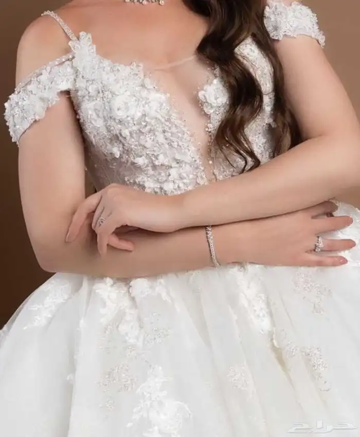 فستان زفاف مستعمل مره وحده لمده اربع ساعات من رهيد 3