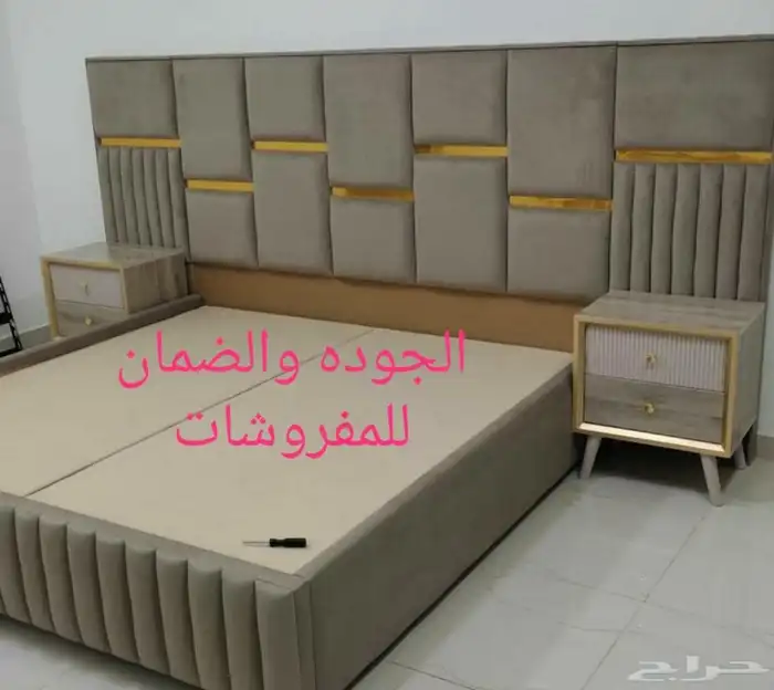 تفصيل غرف نوم راقية دوليب ديكورات خلفيات شاشات أنيقة 6
