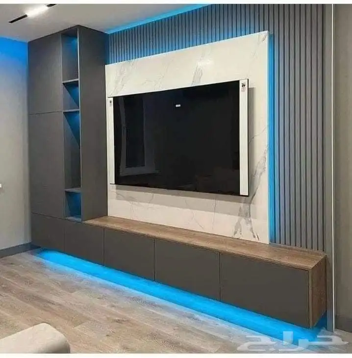 ديكورات شاشة تلفزيون 16