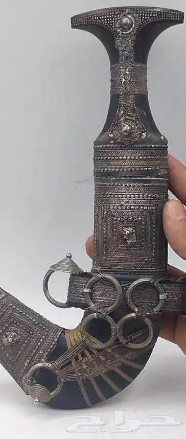 جنبية جنوبية فضة تراثية Traditional Southern Silver Dagger 0