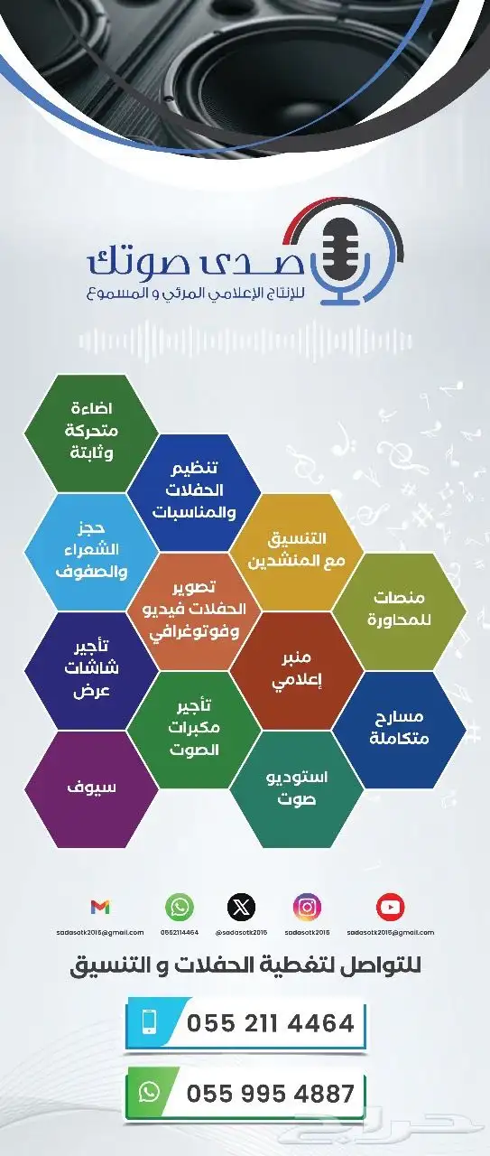 ايجار صوتيات تصوير فديو 0