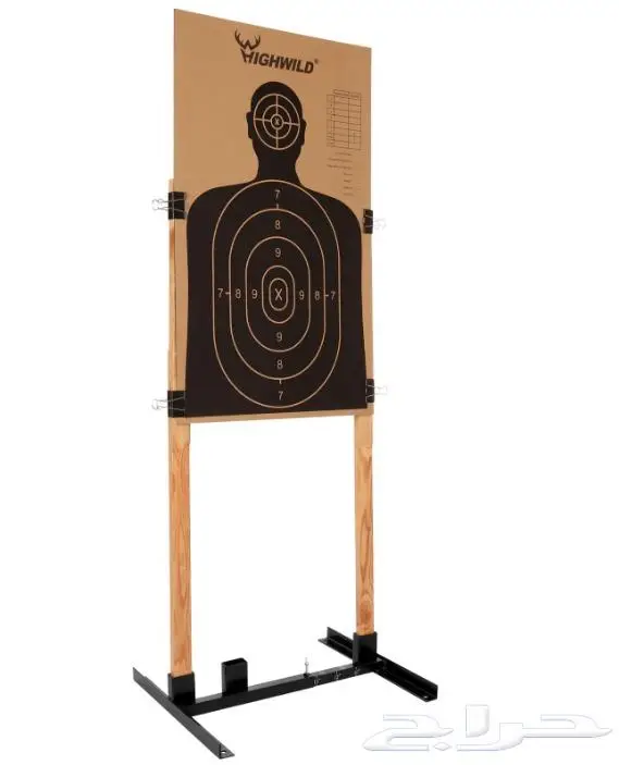 هدف رماية ورقية وقاعدة حديد 1