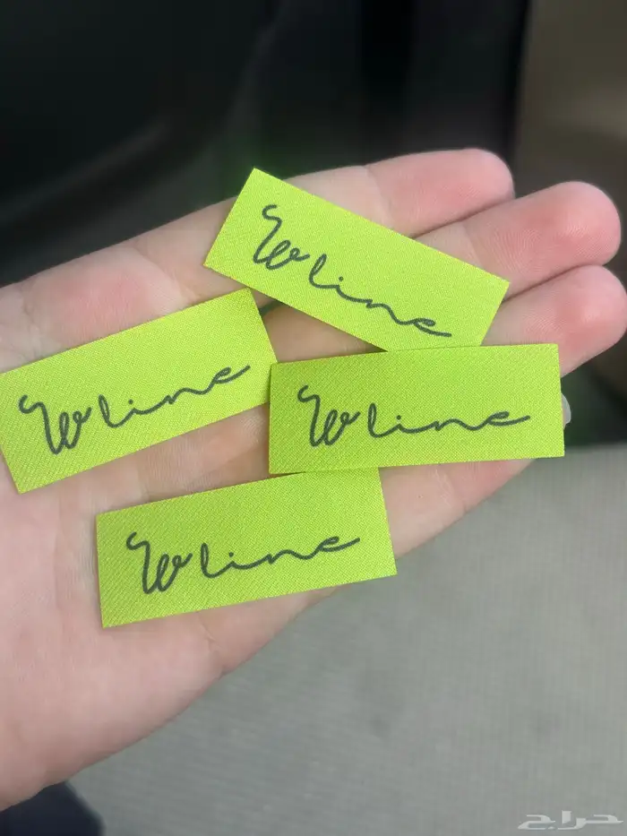 طباعة ليبل قماش للعبايات لوقو جلد بكجات عبايات 0