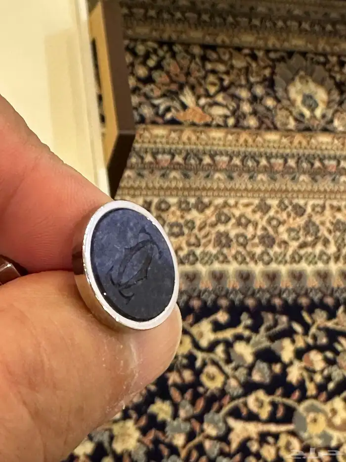 كبك كارتيه فضه خالص مالكيت طلاء بالبلاديوم 1