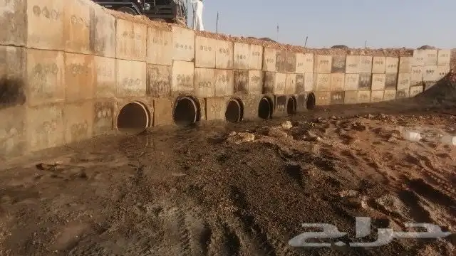 مواسير خرسانية وعبارات سيول 25