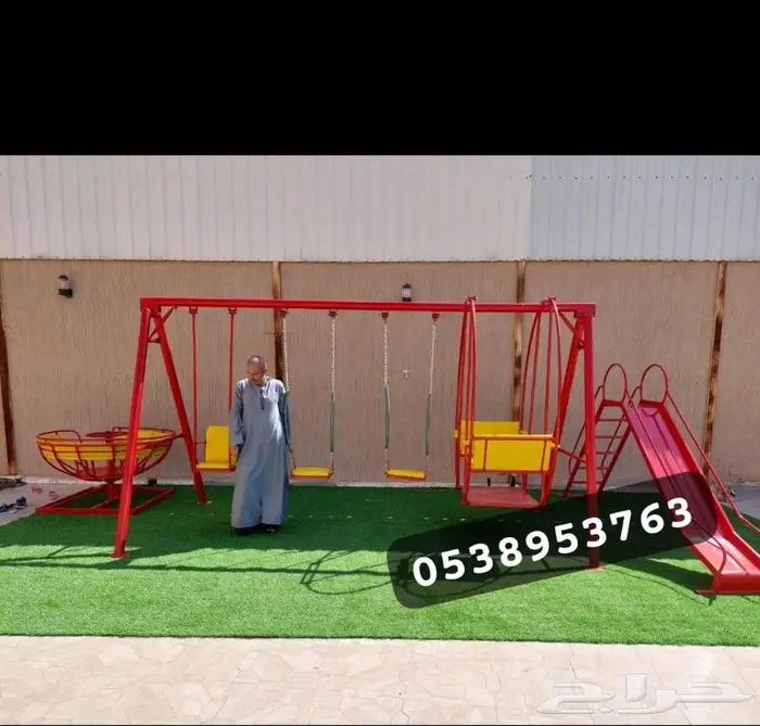 لدينا تفصيل وجاهزة جميع المراجيح والألعاب والجلسات 7