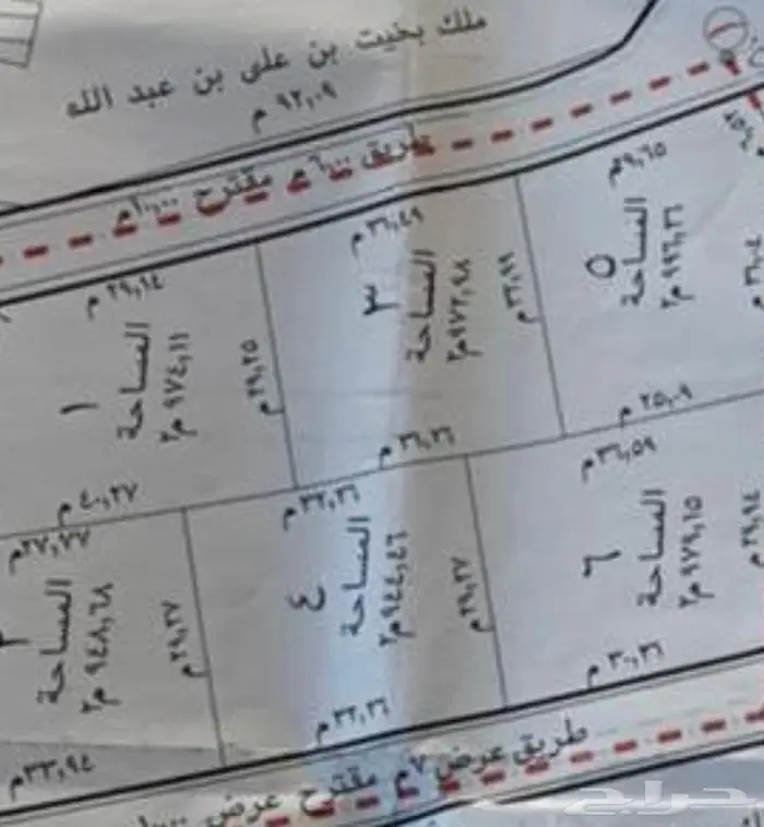 قطعة أرض في بهر مساحة 1000 متر تقريبا 0