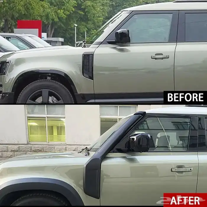 لحية أمامية ديفندر 110-90 رفارف دعاسات وطايات اسود غطا سبير 44