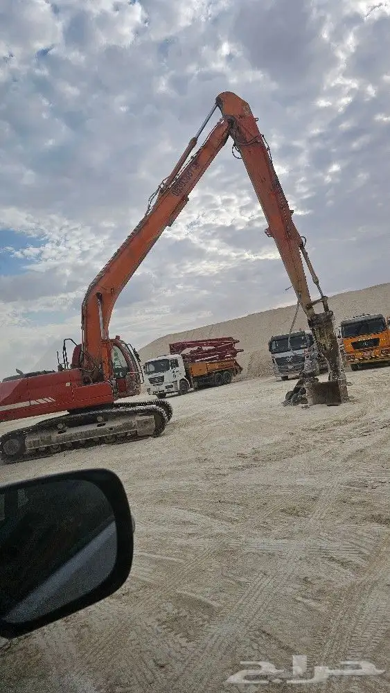 بوكلين حفار بوم طويل ذراع طويل دقاق وغراف 0