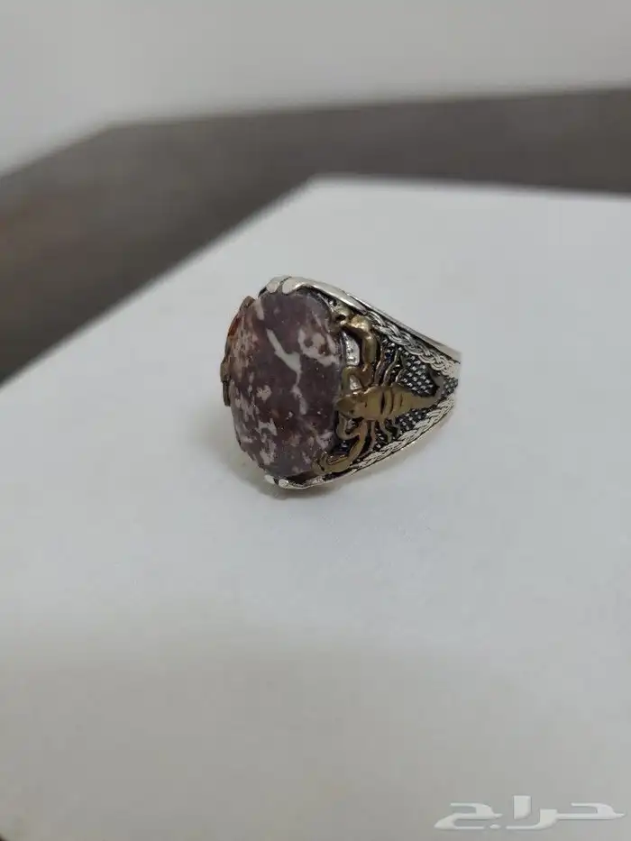 خواتم عقيق أصلي فضة تركية اصلي عيار 925 بيع مستعجل 15