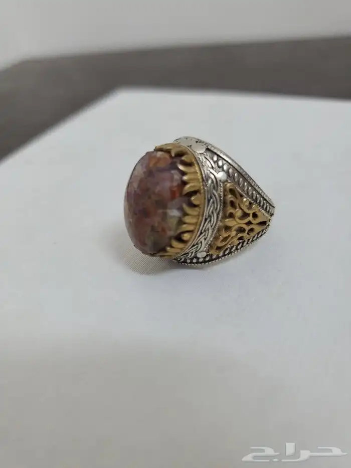 خواتم عقيق أصلي فضة تركية اصلي عيار 925 بيع مستعجل 17