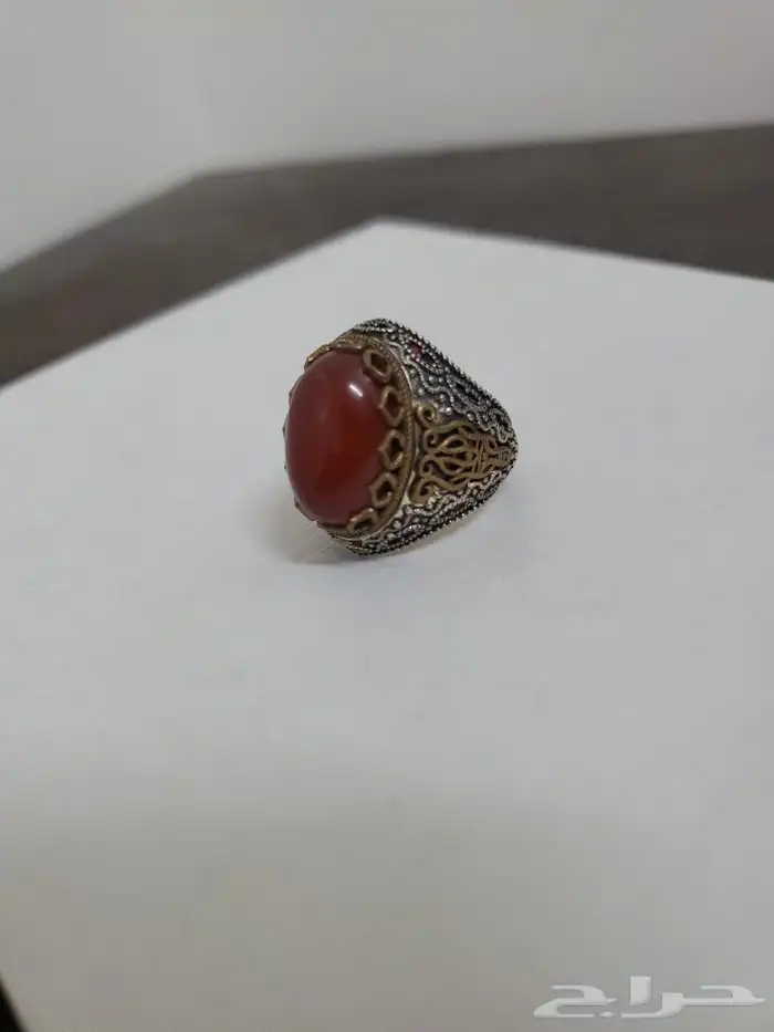 خواتم عقيق أصلي فضة تركية اصلي عيار 925 بيع مستعجل 24