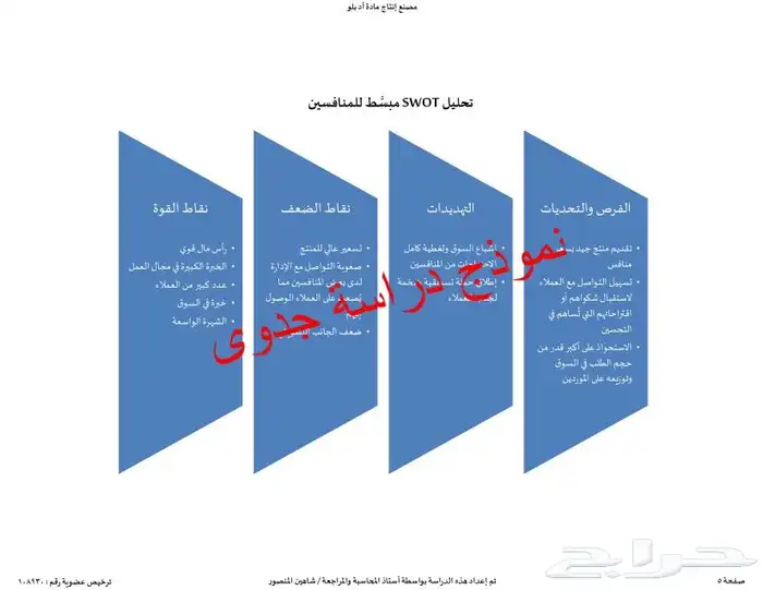 إستشاري دراسات جدوى وبرامج تمويل للأعمال التجارية 7