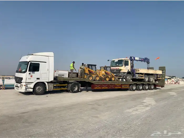 لوبد طوله 18 م للايجار. 18ft flatbed truck for rent 1