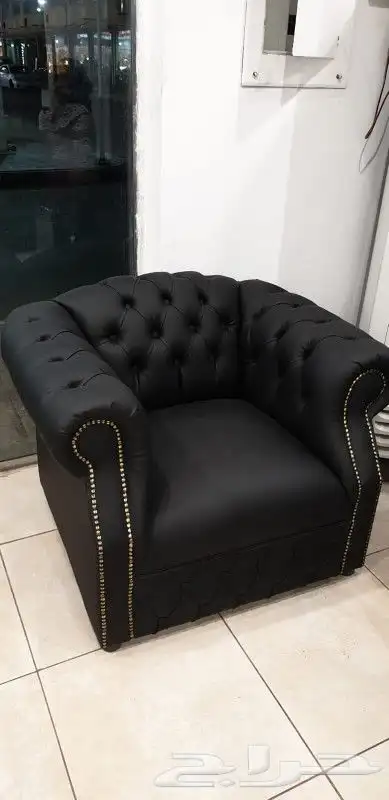 كنب مكتبي جلد امريكي و ايكيا و في تفصيل 9