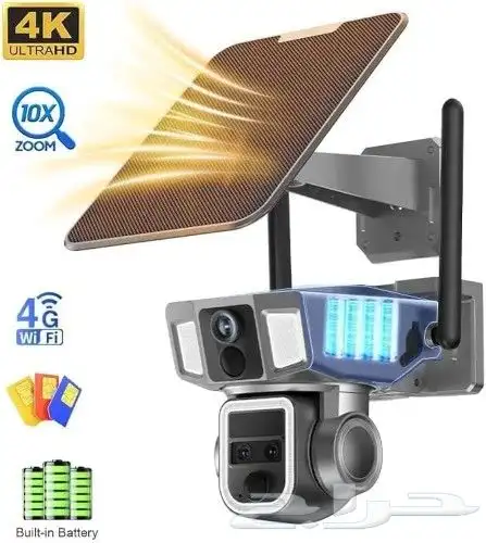 كاميرات مراقبة لاسلكية تعمل بالطاقة الشمسية 4G واي فاي 7
