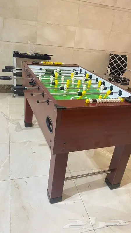 بلياردو رخام خشب بمقاسات دولية وألعاب ترفيه متعددة 5