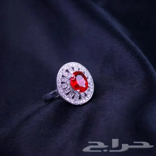 خاتم نسائي فضة عيار 925 5
