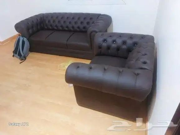 كنب مكتبي جلد امريكي و ايكيا و في تفصيل 0