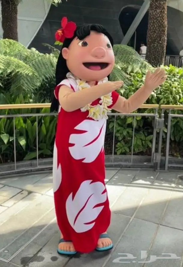 ازياء شخصيات ستيتش وليلو ثنائي مخلوق فضائي ازرق مع فتاه 3