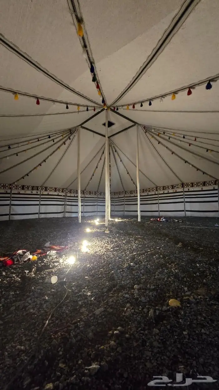 تجهيز مخيمات بيوت شعر أبيض تركي فرش مساند مراكي 4