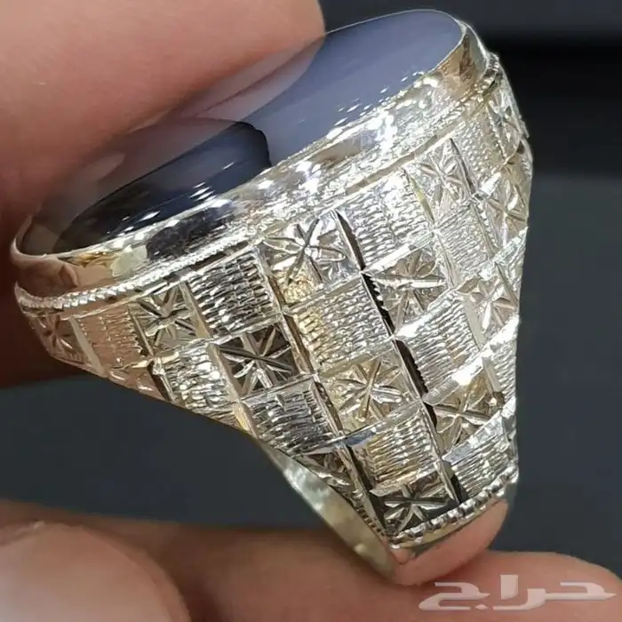 خاتم عقيق يماني مصور 3