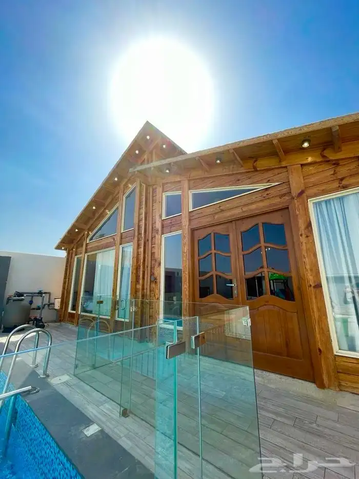 شاليه للايجار في جدة استراحة كوخ شاليهات اكواخ مسبح بسخان 17