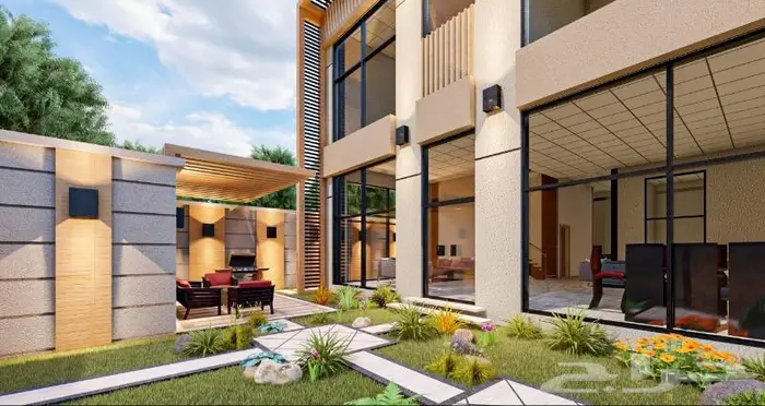 واجهات فلل مودرن  أناقة التصميم العصري 1