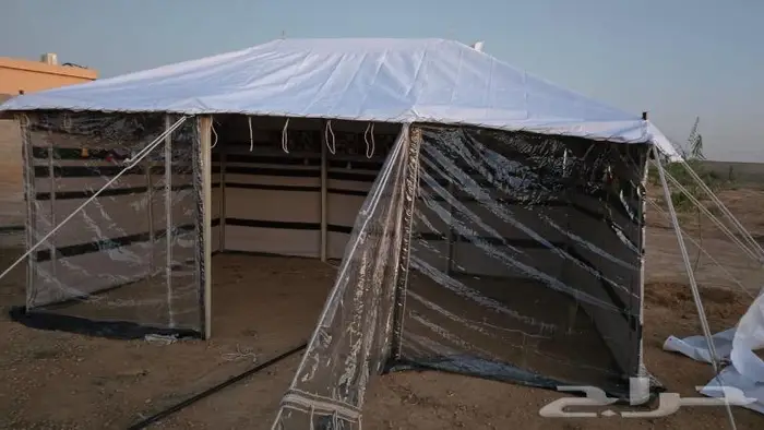 تجهيز مخيمات بيوت شعر أبيض تركي فرش مساند مراكي 2