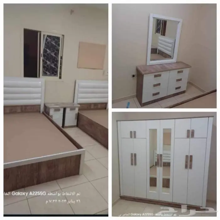غرف نوم نفرين جديده 1800 ريال 14