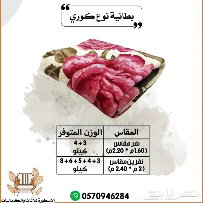 بطانيات كوري بطانيات صيني نفر ونفرين 4